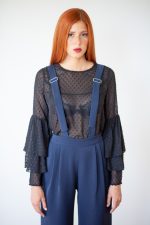 Cropped wide leg trousers - Image 3