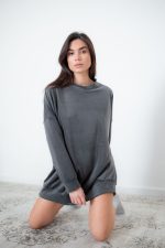 Oversized velour top