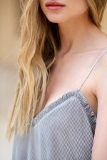 Pleated satin midi dress - Image 5