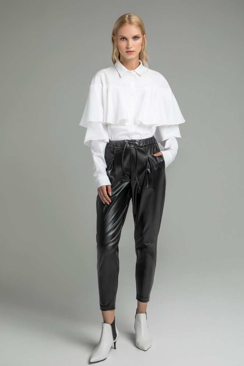Relaxed Jacket and Leather Pant  BCBG Abree Relaxed Jacket  Elle Blogs