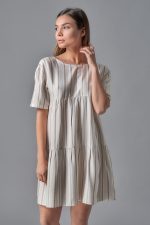 Ruffled mini dress