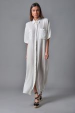 Maxi shirt dress