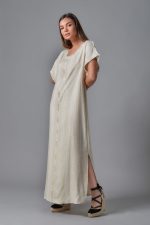 Frayed maxi dress