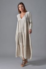 Ruffled maxi dress
