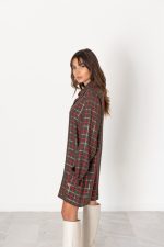 Checked shirt dress - Image 3