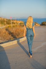 Straight trousers denim effect - Image 2