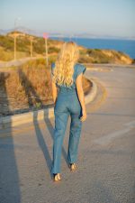 Straight trousers denim effect - Image 7