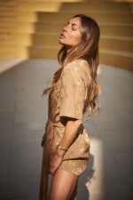 Viscose shirt with belt - Image 2