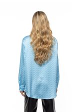 Oversized satin shirt - Image 10