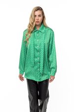 Oversized satin shirt - Image 11
