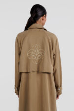 Embroidered trench coat - Image 4